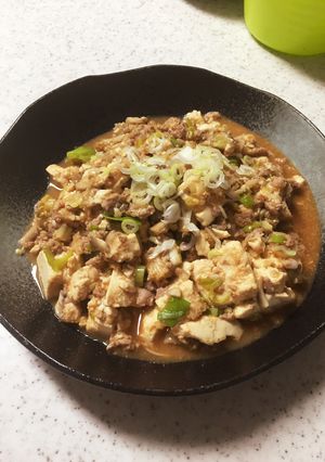 焼肉のタレで！きのこ入りカンタン麻婆豆腐-レシピのメイン写真