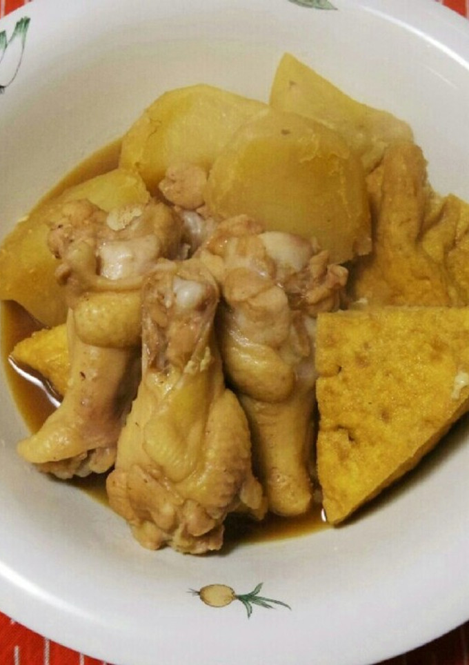 簡単！手羽元とじゃがいもの煮物-レシピのメイン写真