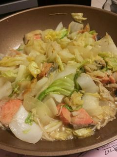 鮭のちゃんちゃん焼き-レシピのメイン写真