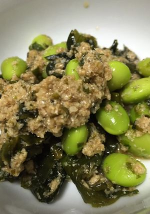 枝豆とワカメのポン酢和え-レシピのメイン写真