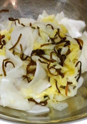 白菜とかぶの塩昆布漬け-レシピのメイン写真