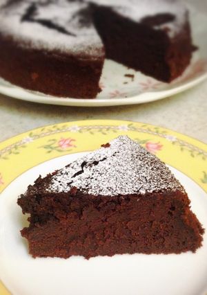 砂糖生クリーム無し濃厚チョコレートケーキ-レシピのメイン写真