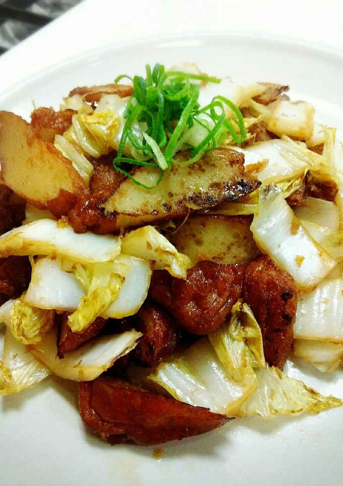 簡単！さつま揚げと白菜の生姜醤油炒め-レシピのメイン写真