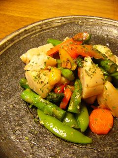 ホタテと春野菜の炒めもの-レシピのメイン写真
