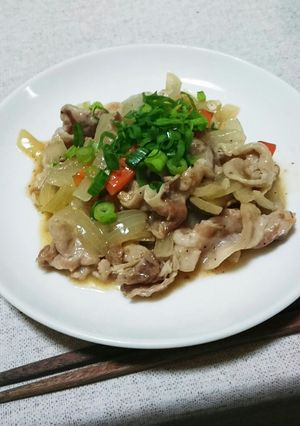 豚肉の野菜炒め～和風ペペロンチーノ風～-レシピのメイン写真