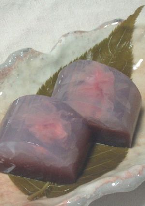 桜あずき寒天-レシピのメイン写真