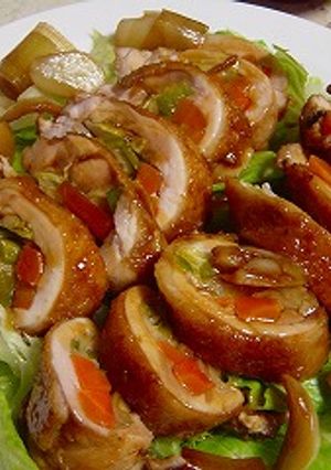 野菜たっぷりチキン巻き　和風味-レシピのメイン写真