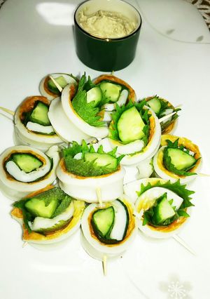 【家庭の味】きゅうりのちくわ巻き♪-レシピのメイン写真