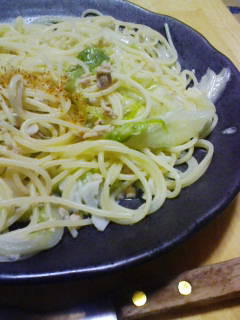 簡単!レタスとツナのパスタ-レシピのメイン写真