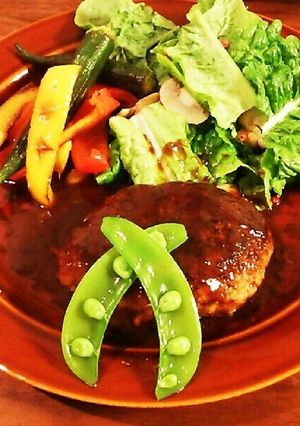 カリっとジューシーハンバーグ♪-レシピのメイン写真