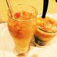 鬼おろし林檎の黒酢さっぱりソーダ!
