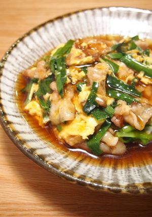 失敗なし　豚バラ肉のニラ玉あんかけ-レシピのメイン写真