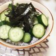ズボラ!〆にも!切るだけ胡瓜のカッパ丼♪