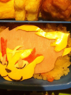 キャラ弁☆妖怪ウォッチ・メラメライオン-レシピのメイン写真