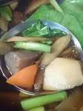 正月の余った野菜で　けんちん汁