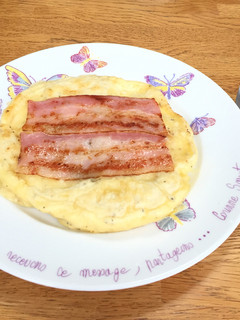 朝食に!!ベーコンチーズ餅パンケーキ-レシピのメイン写真