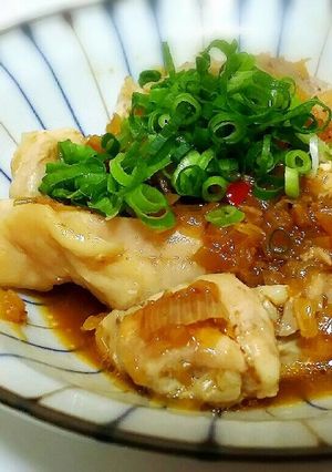 蒸し鶏のピリ辛ネギソースがけ-レシピのメイン写真