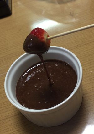 余ったお餅でチョコレートフォンデュ♡-レシピのメイン写真