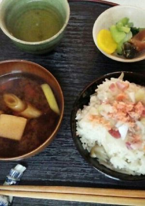 血管プラークダイエット食618（舞茸飯）-レシピのメイン写真