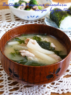 ✤豚肉と長芋の味噌汁✤ 豚汁ふぅ-レシピのメイン写真