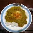 ほうれん草と茹で鶏のカレー