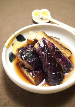 絶品なすの煮びたし　紫色に仕上がります♪-レシピのメイン写真