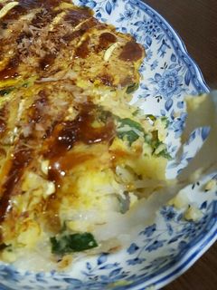 お餅いりのお好み焼き(๑´ڡ`๑)-レシピのメイン写真