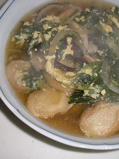 麩とほうれん草の卵とじ♪-レシピのメイン写真