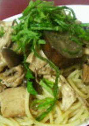 とりとキノコとなすの柚子胡椒パスタ-レシピのメイン写真
