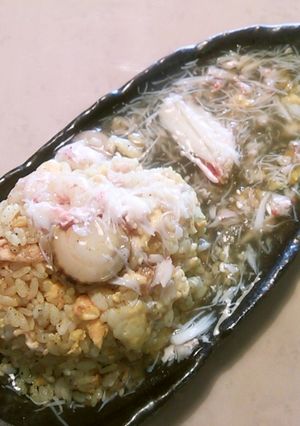 かにあんかけ・カレー炒飯-レシピのメイン写真