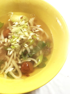 あっさり旨☆梅と白ネギの鰹節うどん-レシピのメイン写真
