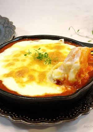 とろぉ〜り美味しい♡お餅deラザニア風-レシピのメイン写真
