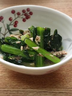 さば缶と小松菜の煮浸し-レシピのメイン写真