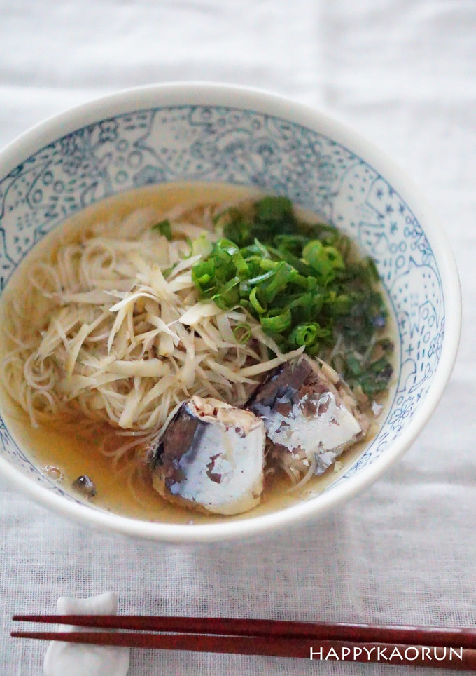 簡単！さば缶でにゅうめん-レシピのメイン写真