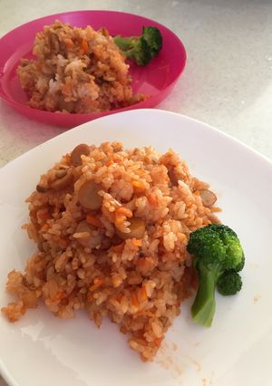 簡単★チキンライス風ケチャップライス-レシピのメイン写真