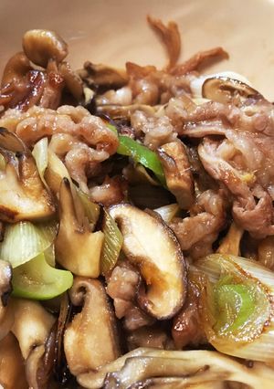 簡単！牛肉ときのこのジンジャーソテー-レシピのメイン写真