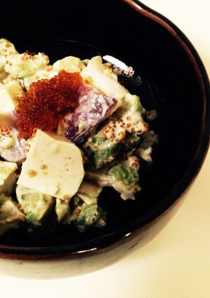 水抜き豆腐のわさびマヨとびっこ和え-レシピのメイン写真