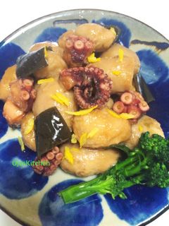 里芋とタコのとろとろ柚子味噌煮-レシピのメイン写真