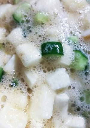 長芋大量消費 サクコロ梅昆布つゆあえ-レシピのメイン写真