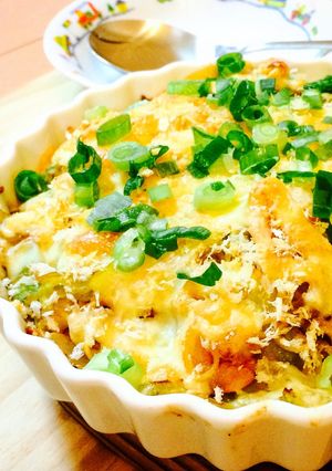 味噌ラーメンのチーズ焼き-レシピのメイン写真