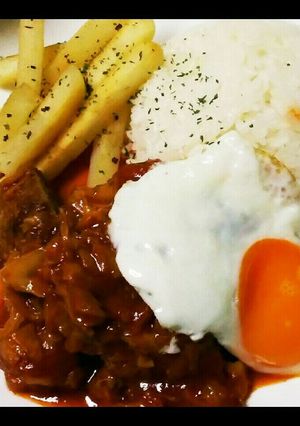 簡単美味☆濃厚ソースの煮込みハンバーグ♪-レシピのメイン写真