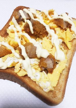 食パンアレンジ☆からあげたまご-レシピのメイン写真