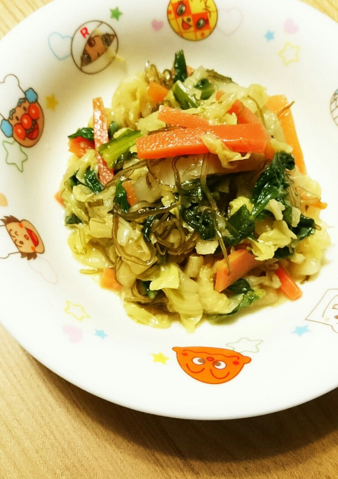 白菜と春菊の塩昆布和え-レシピのメイン写真