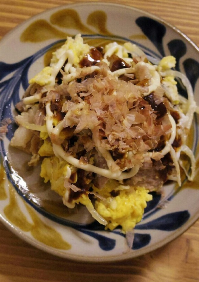 簡単！豚肉と卵のお好み焼き風-レシピのメイン写真