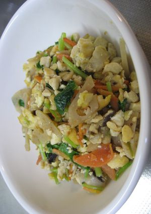 残り物活用レシピ~炒り豆腐-レシピのメイン写真