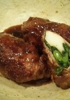 餅の甘辛牛肉巻き-レシピのメイン写真