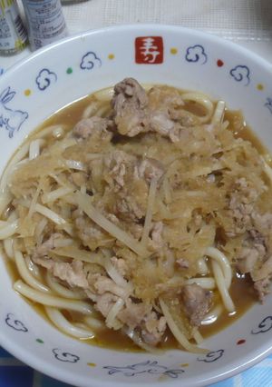 豚バラおろしうどん（温）-レシピのメイン写真