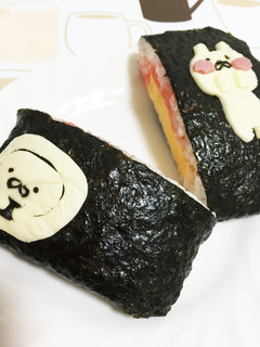 おにぎらずもキャラ弁に うさまるLINE-レシピのメイン写真
