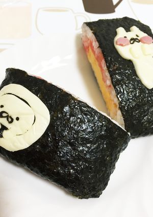 おにぎらずもキャラ弁に うさまるLINE-レシピのメイン写真