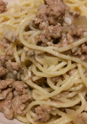 豚ひき肉の和風味噌クリームパスタ-レシピのメイン写真